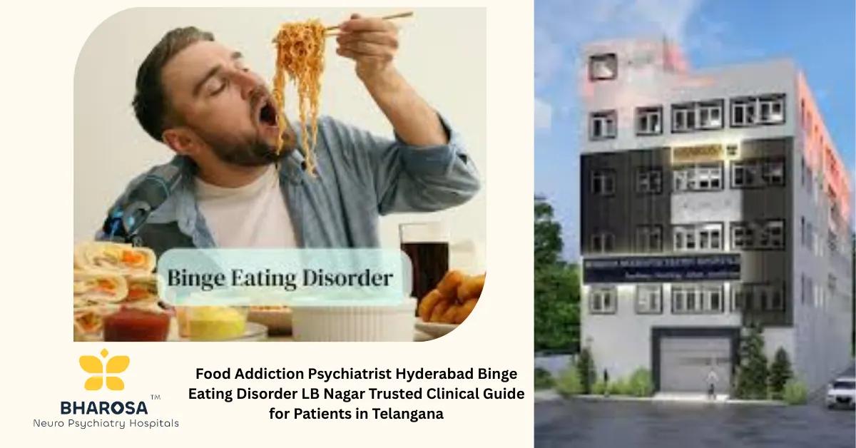 Food Addiction Psychiatrist Hyderabad Binge Eating Disorder LB Nagar Trusted Clinical Guide for Patients in Telangana | Bharosa Hospitals