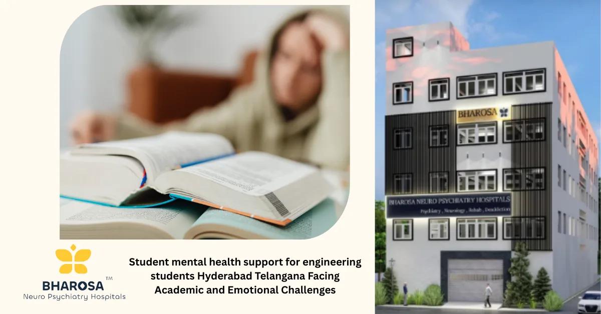 Student mental health support for engineering students Hyderabad Telangana Facing Academic and Emotional Challenges | Bharosa Hospitals