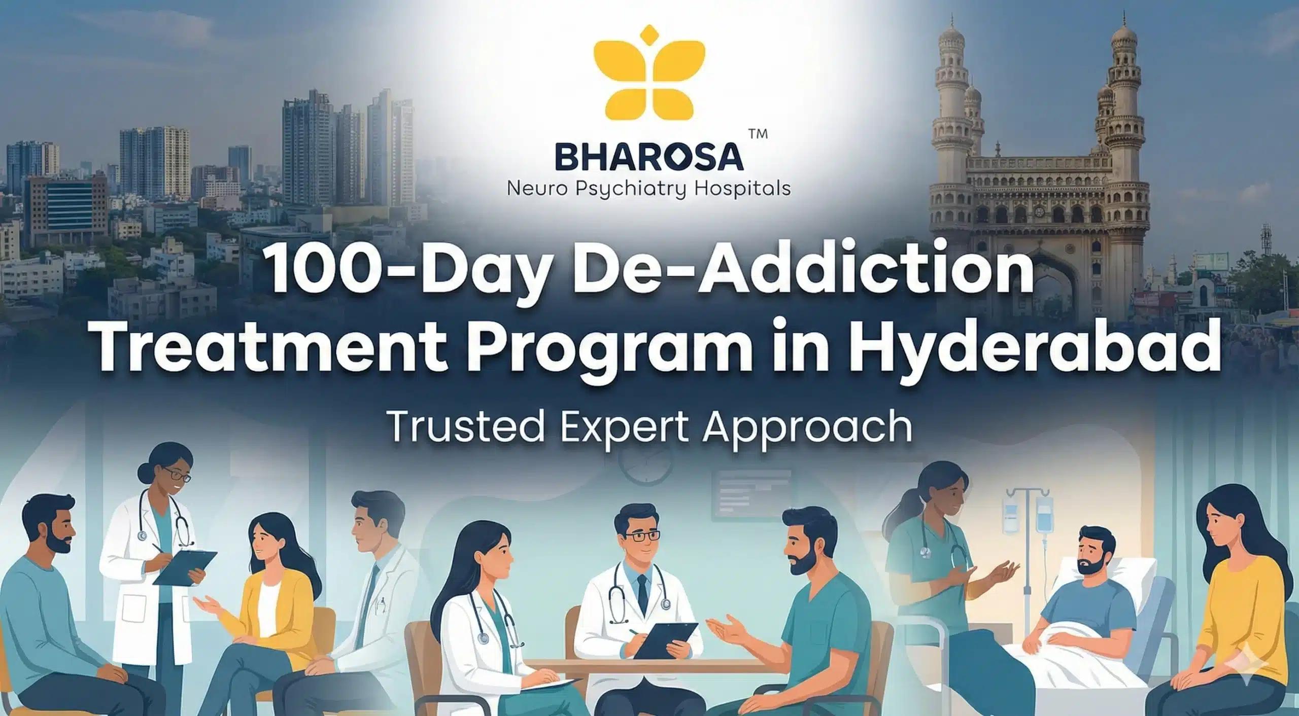100-Day De-Addiction Treatment Program in Hyderabad: Trusted Expert Approach | Bharosa Hospitals