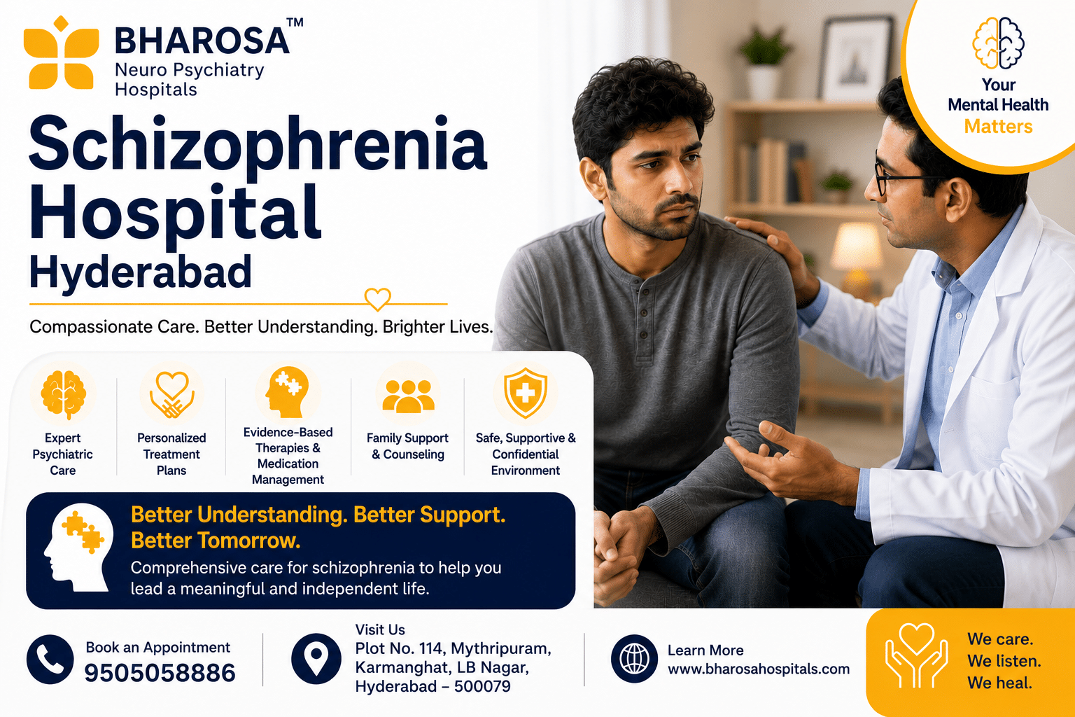 Myths and Facts About Schizophrenia Treatment| Bharosa Hospitals