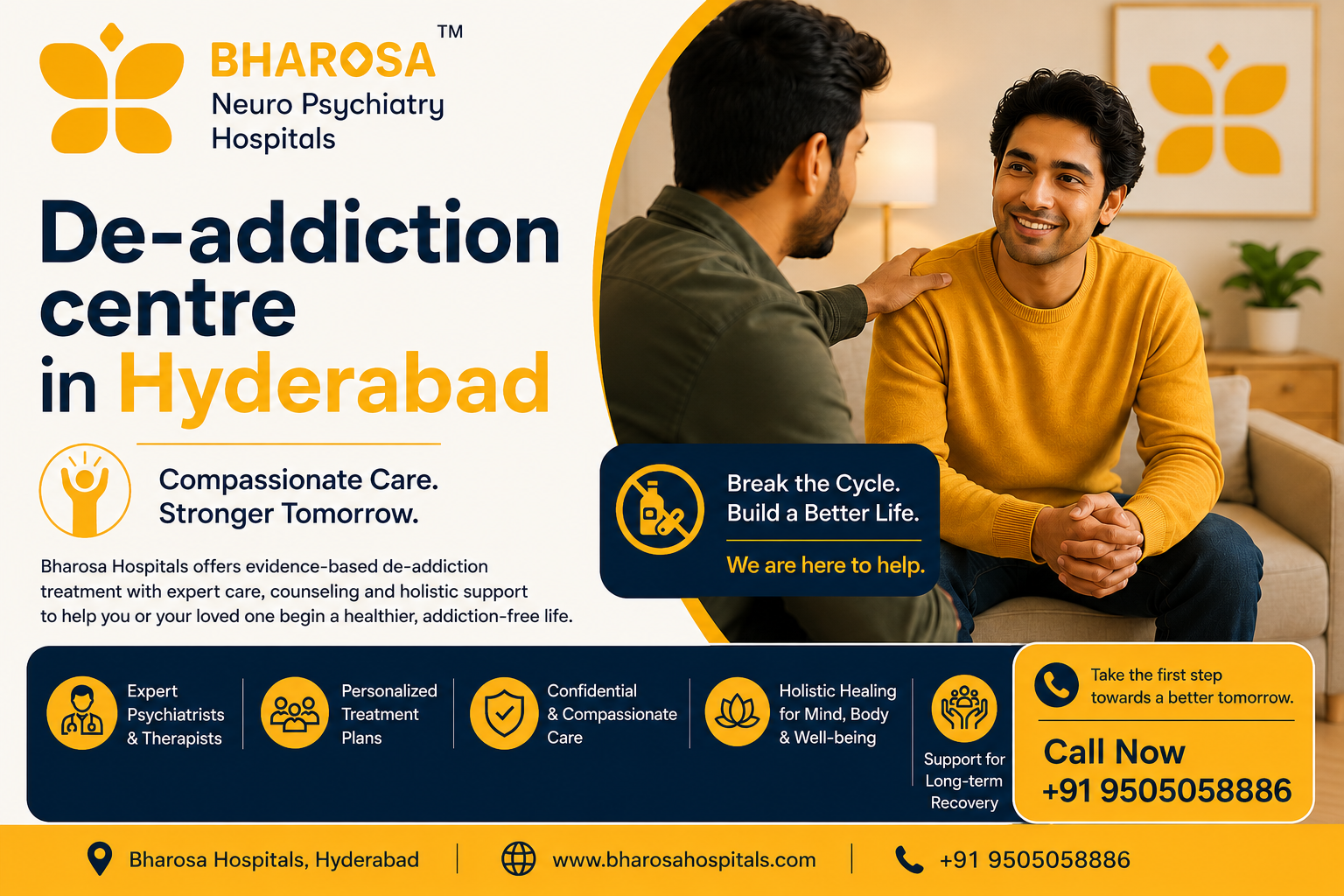 Life After Addiction: Success Stories from a De-Addiction Centre in Hyderabad | Bharosa Hospitals
