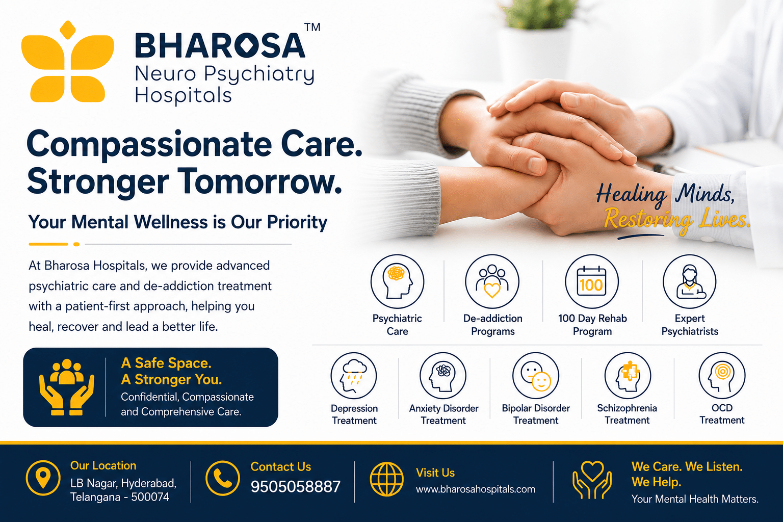 Why Choosing the Best Psychiatric Hospital in Hyderabad Can Change Your Life | Bharosa Hospitals