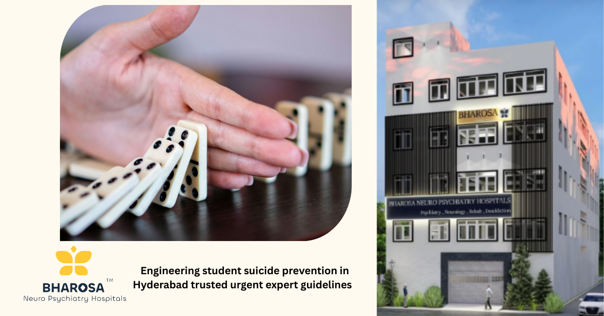 Engineering student suicide prevention in Hyderabad trusted urgent expert guidelines | Bharosa Hospitals