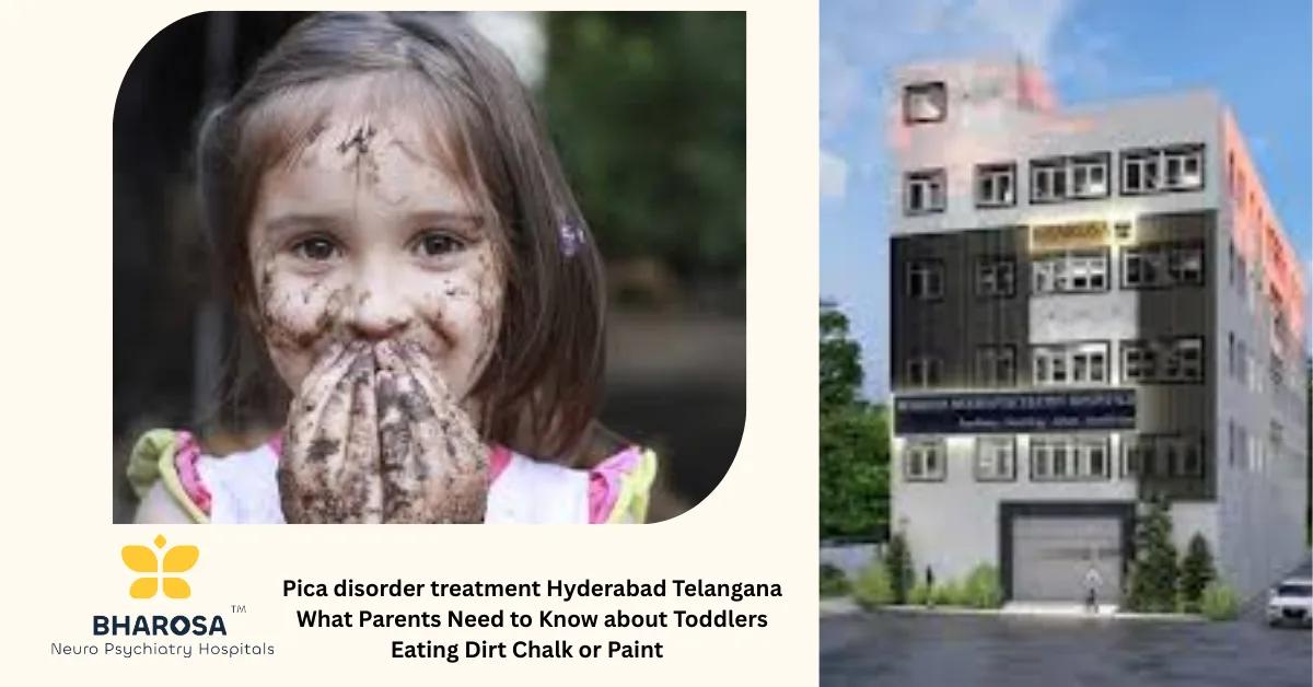 Pica disorder treatment Hyderabad Telangana What Parents Need to Know about Toddlers Eating Dirt Chalk or Paint | Bharosa Hospitals
