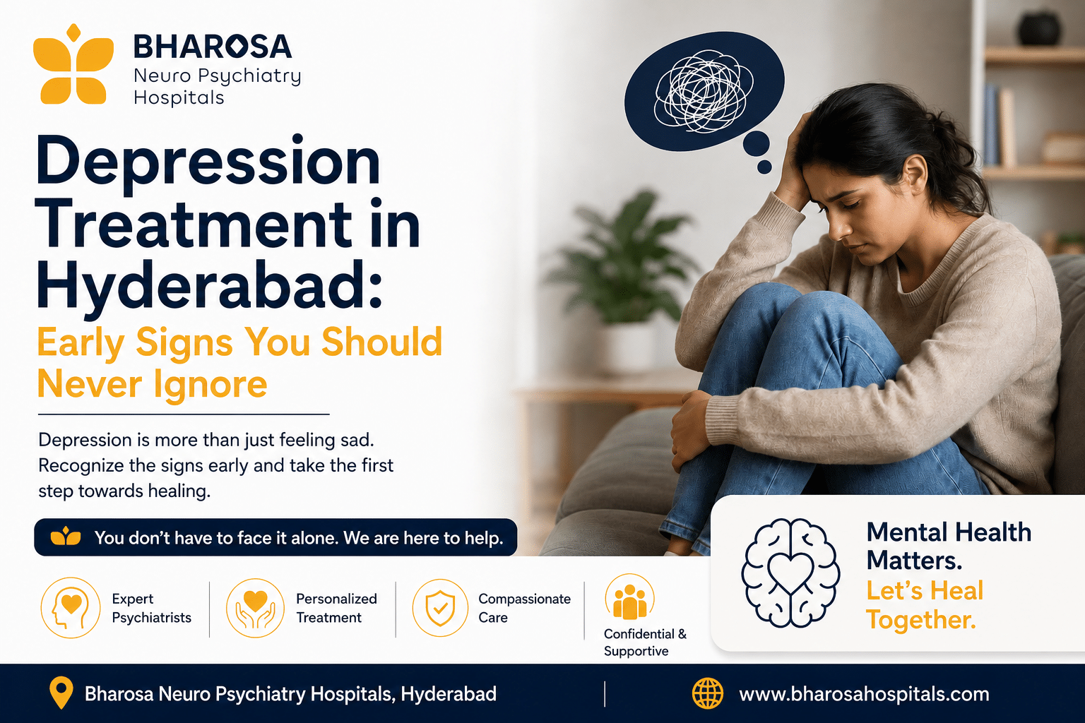 Depression Treatment in Hyderabad: Modern Therapies That Help Patients Recover | Bharosa Hospitals
