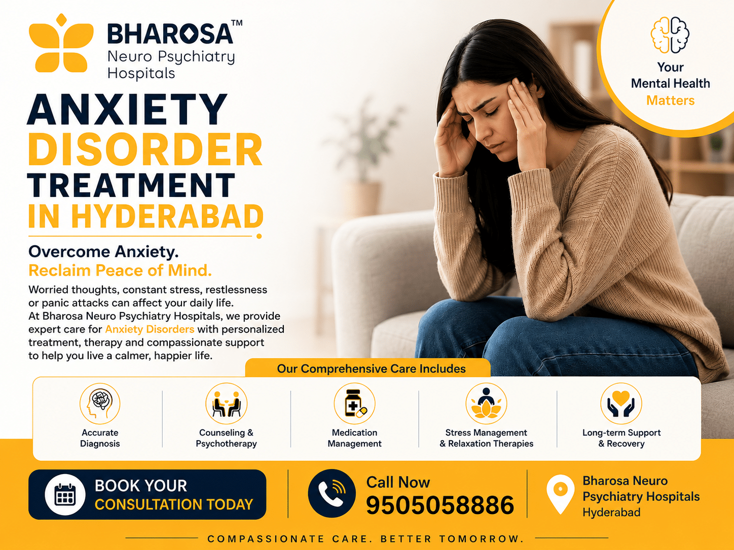 Best Ways to Manage Anxiety with Expert Guidance | Bharosa Hospitals