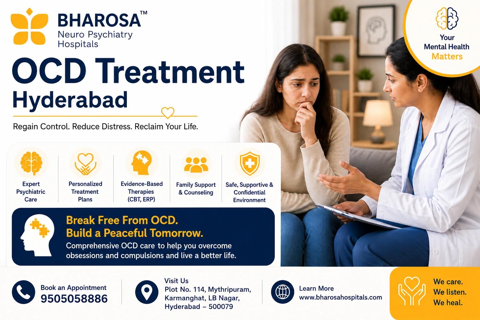 Common Misconceptions About OCD Explained | OCD Treatment Hyderabad | Bharosa Hospitals