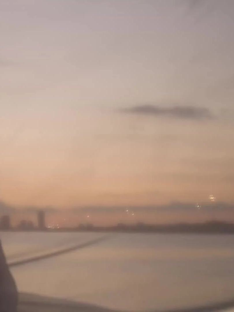Sunset over Biscayne Bay from a Miami condo