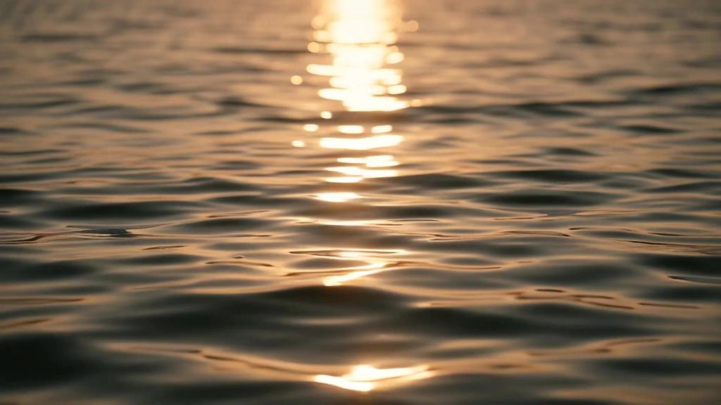 Water ripples on Biscayne Bay in Edgewater Miami