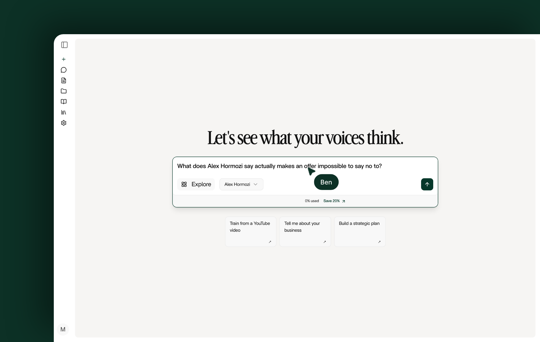 Ask your sources: The ask