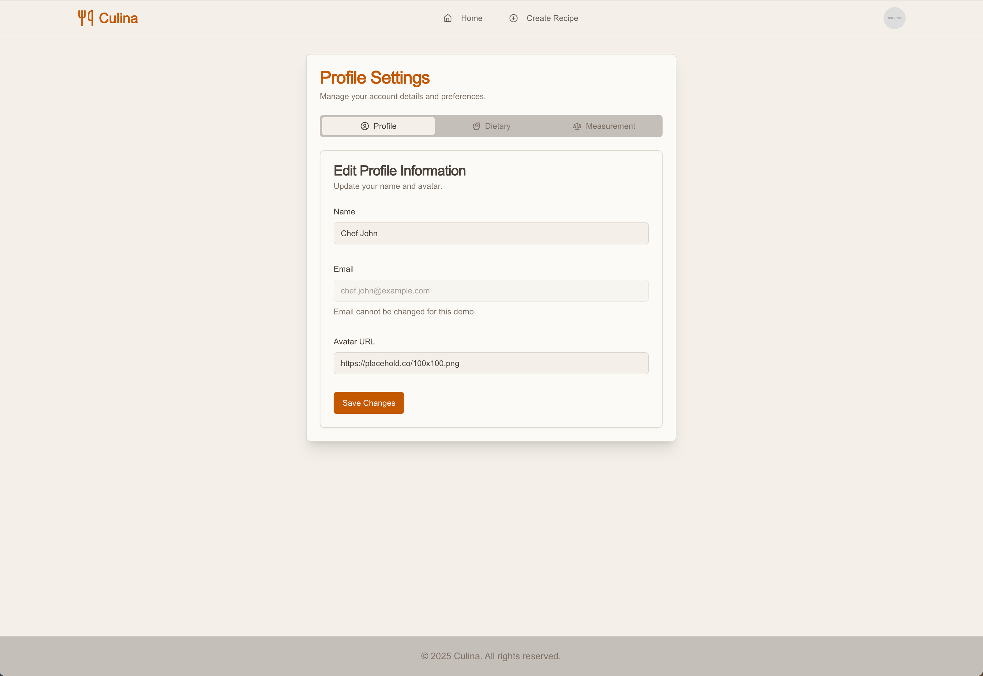 Screenshot of the user preferences page for the Firebase Studio app.