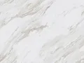 Volakas beyaz zeminde gri damarlı doğal taş doku yakın plan