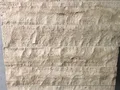 Light Traverten patlatma yüzey panel yakın çekim, doku detayı