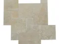 Light Traverten French Pattern Set - ikinci renk seçeneği, ebat örneği