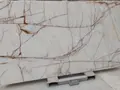 Afyon White Spider Mermer plaka görünümü, fabrika stoğu
