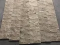 Light Traverten patlatma yüzey şerit panel, ürün sergileme