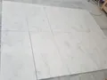 Muğla Beyaz Mermer büyük ebat döşeme örneği