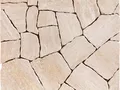 Crazy Paver rastgele desenli doğaltaş döşeme yakın plan