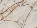 Afyon White Spider Mermer örümcek ağı desenli bronz damar dokusu yakın plan