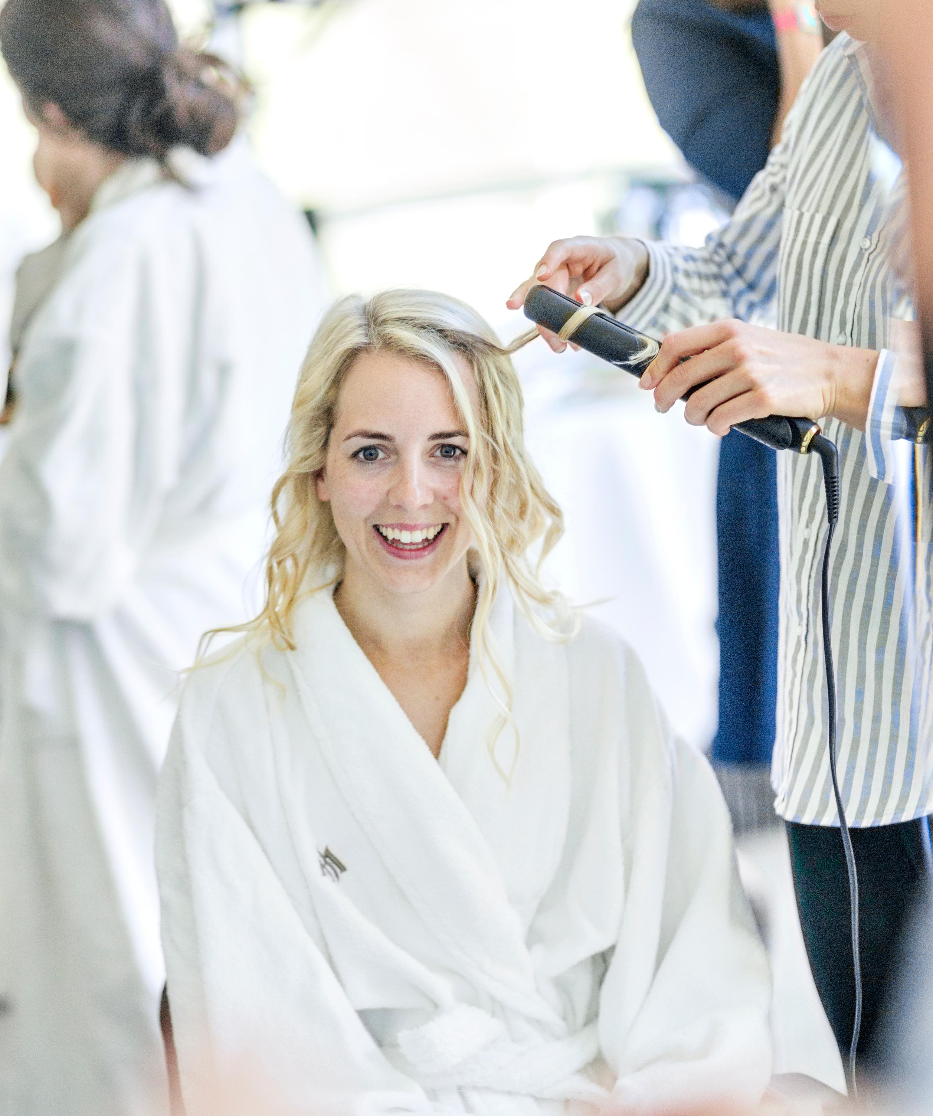 Bridal styling and hairdressing at Hotel Union Geiranger