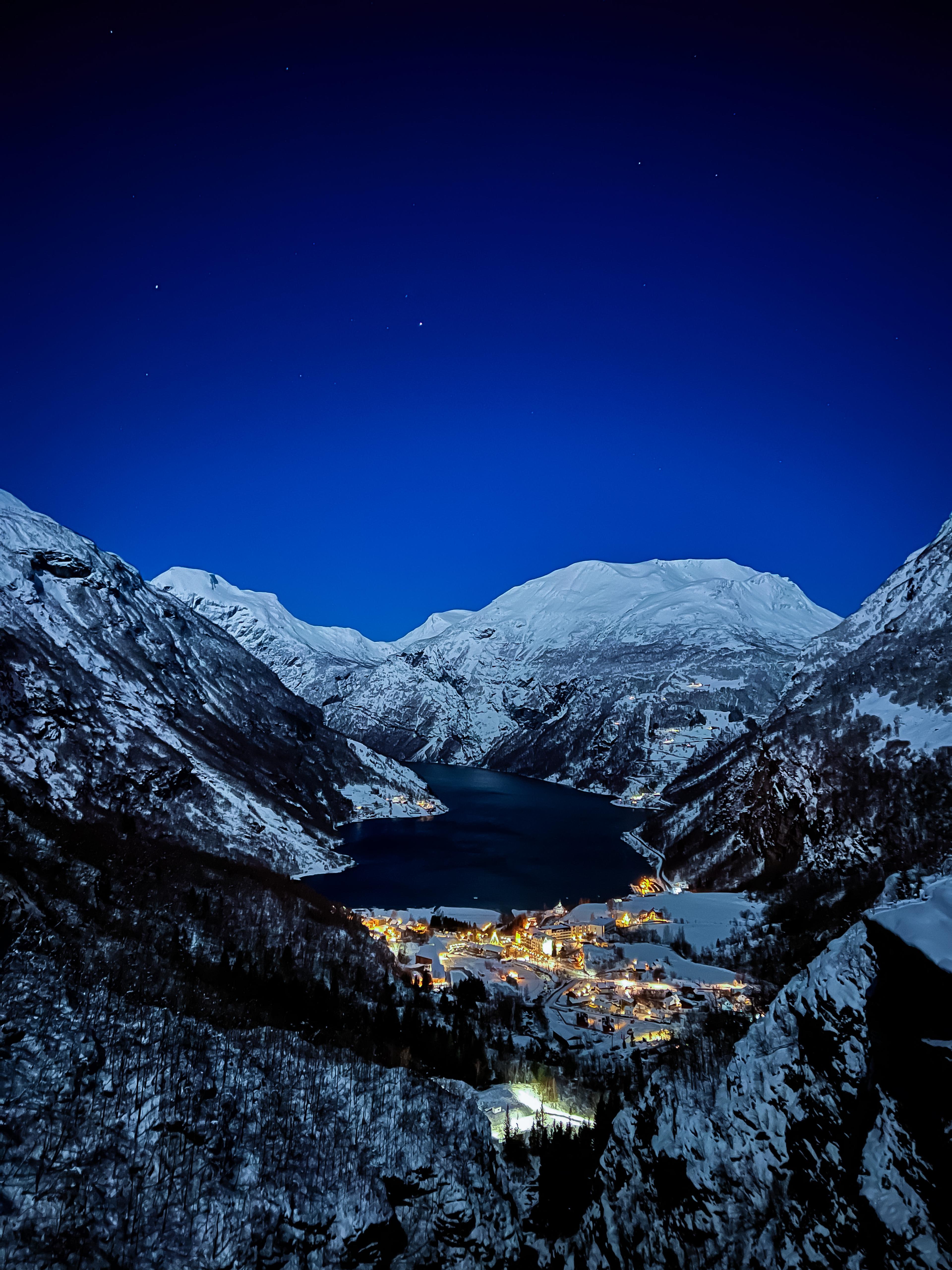 Vinter i Geiranger