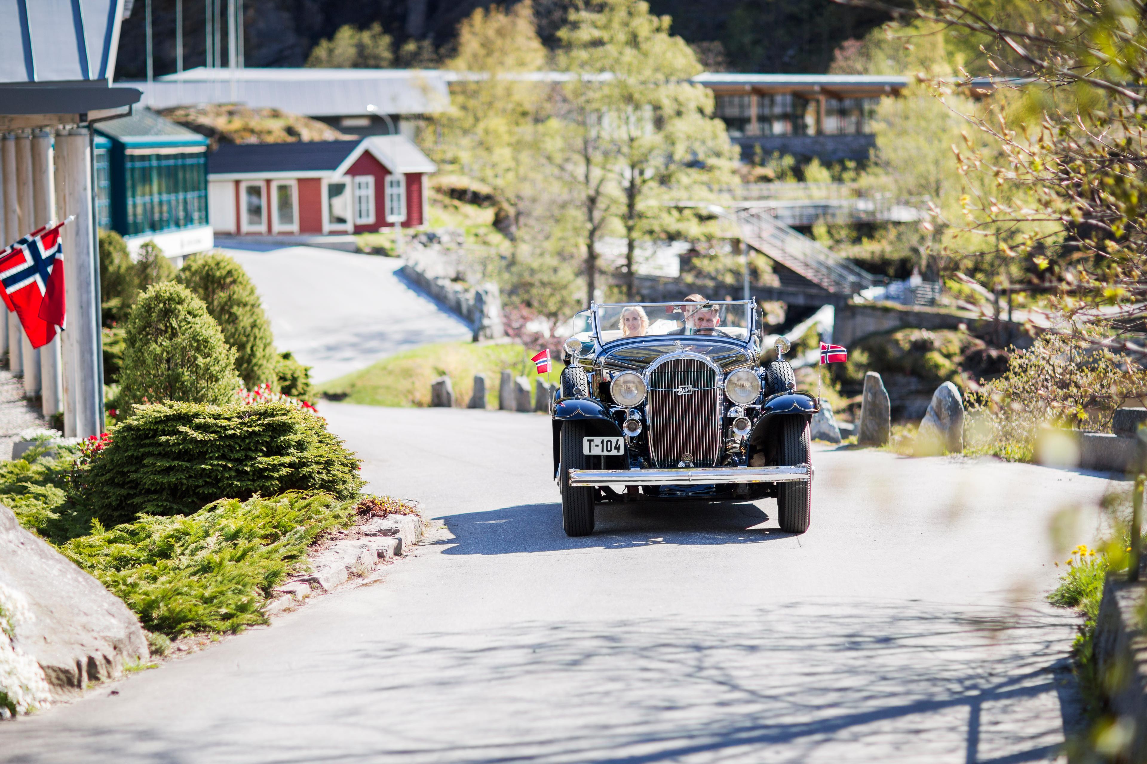 Arrive at the party in style at Union Geiranger