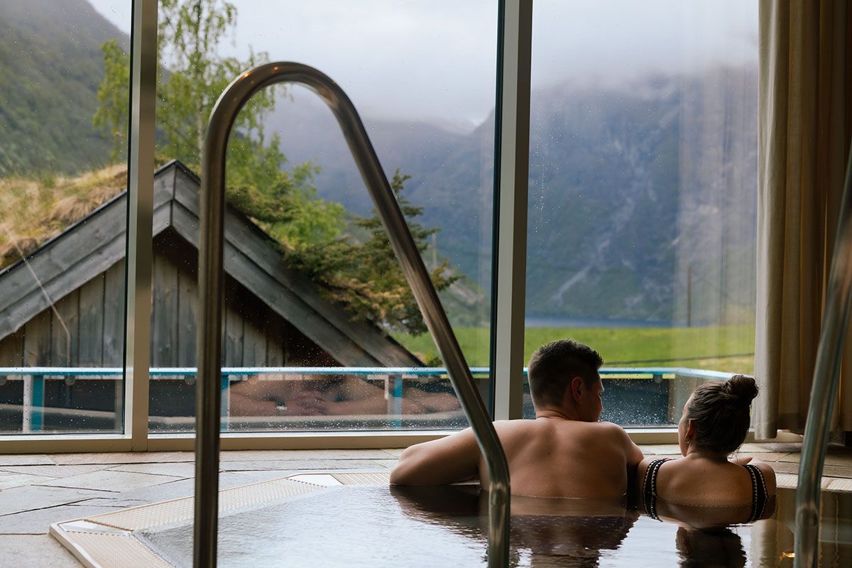 Avslapping i japansk varmebad i Union Spa