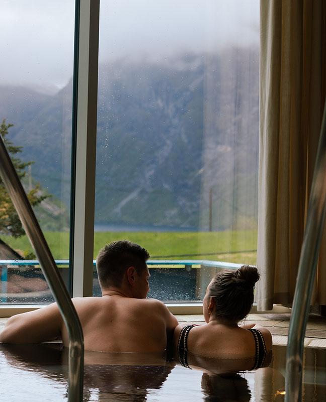 Avslapping i japansk varmebad i Union Spa