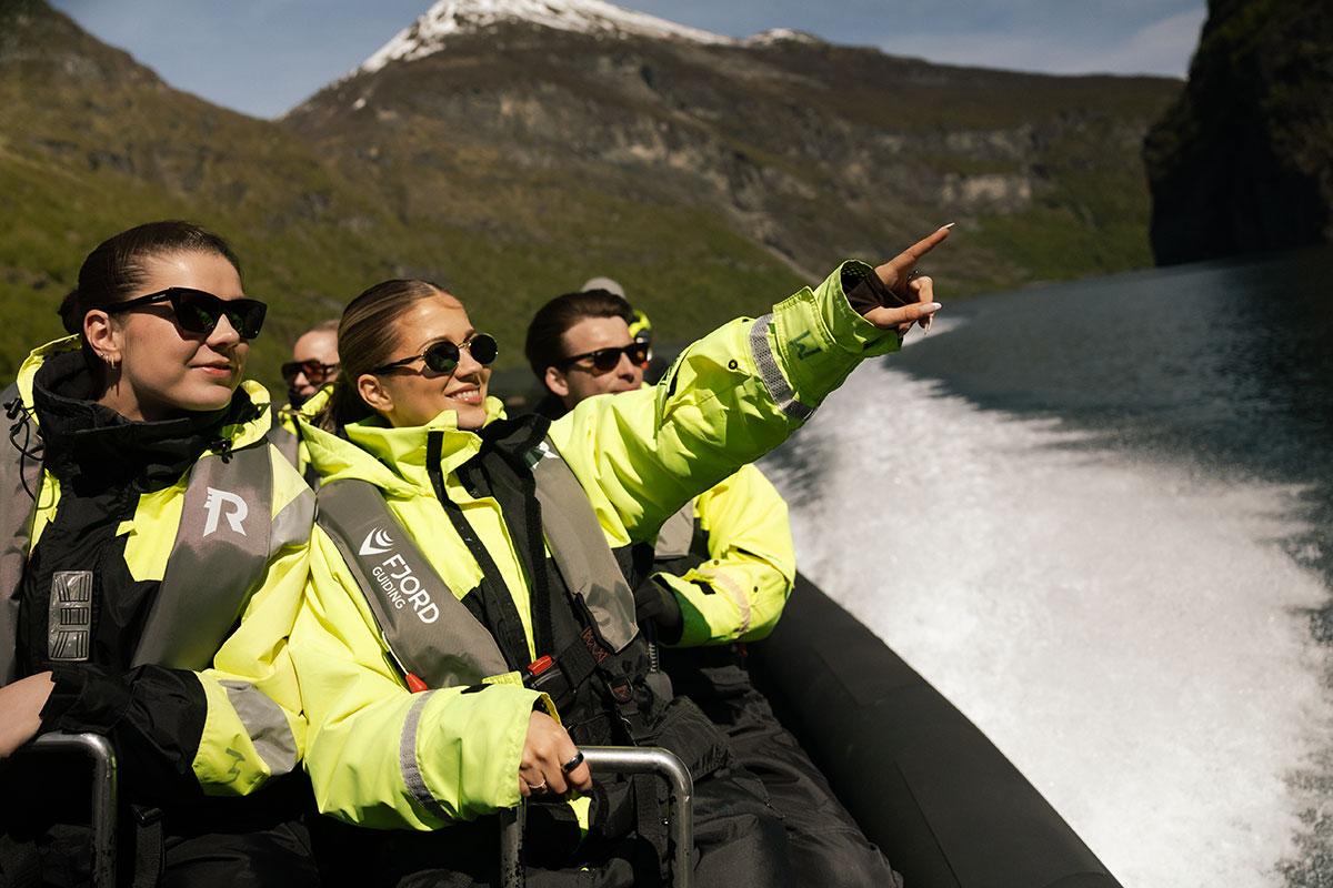 RIB boat on the fjord