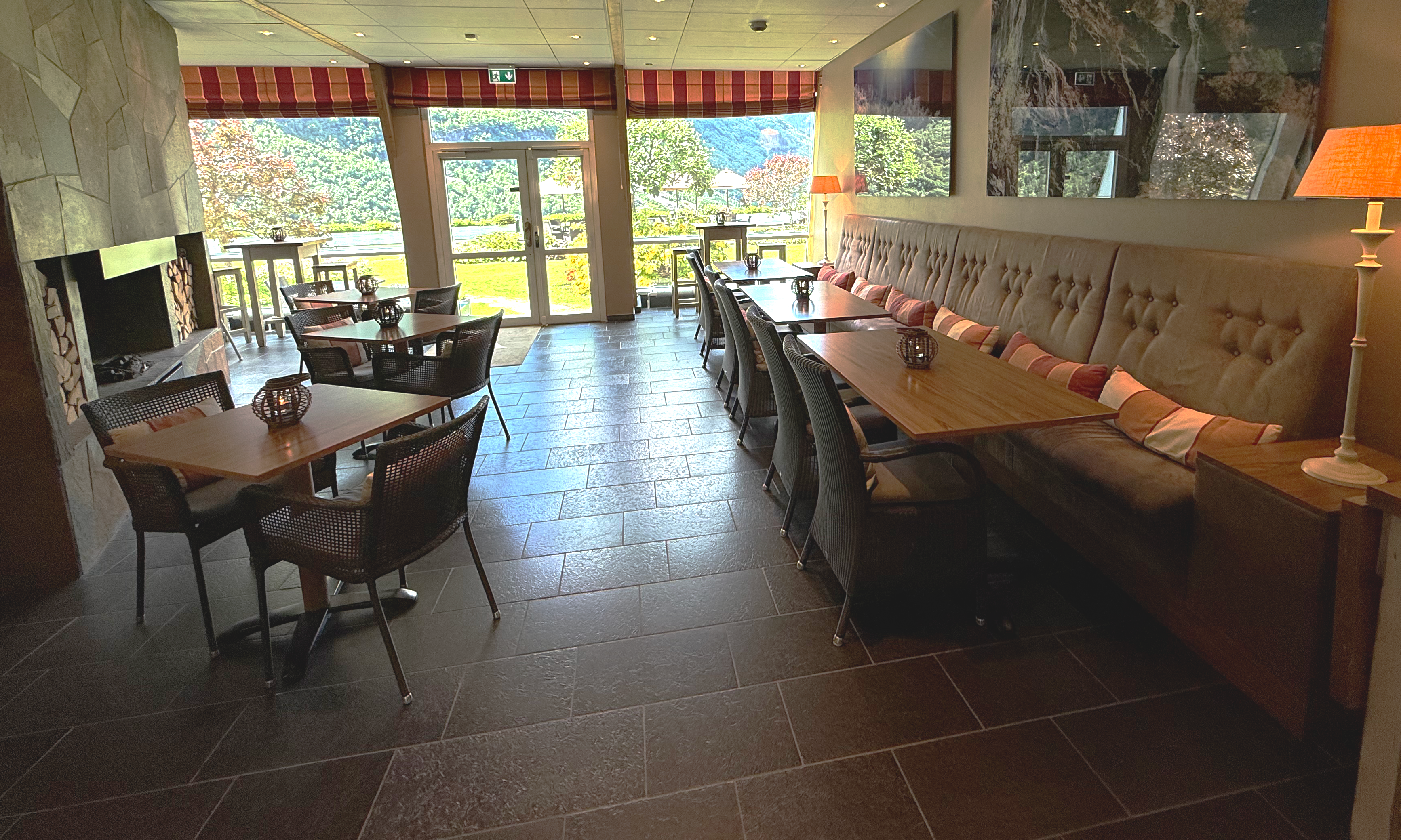 Cafe Løsta serverer enkle rettar tett ved Union Bad og Union Spa