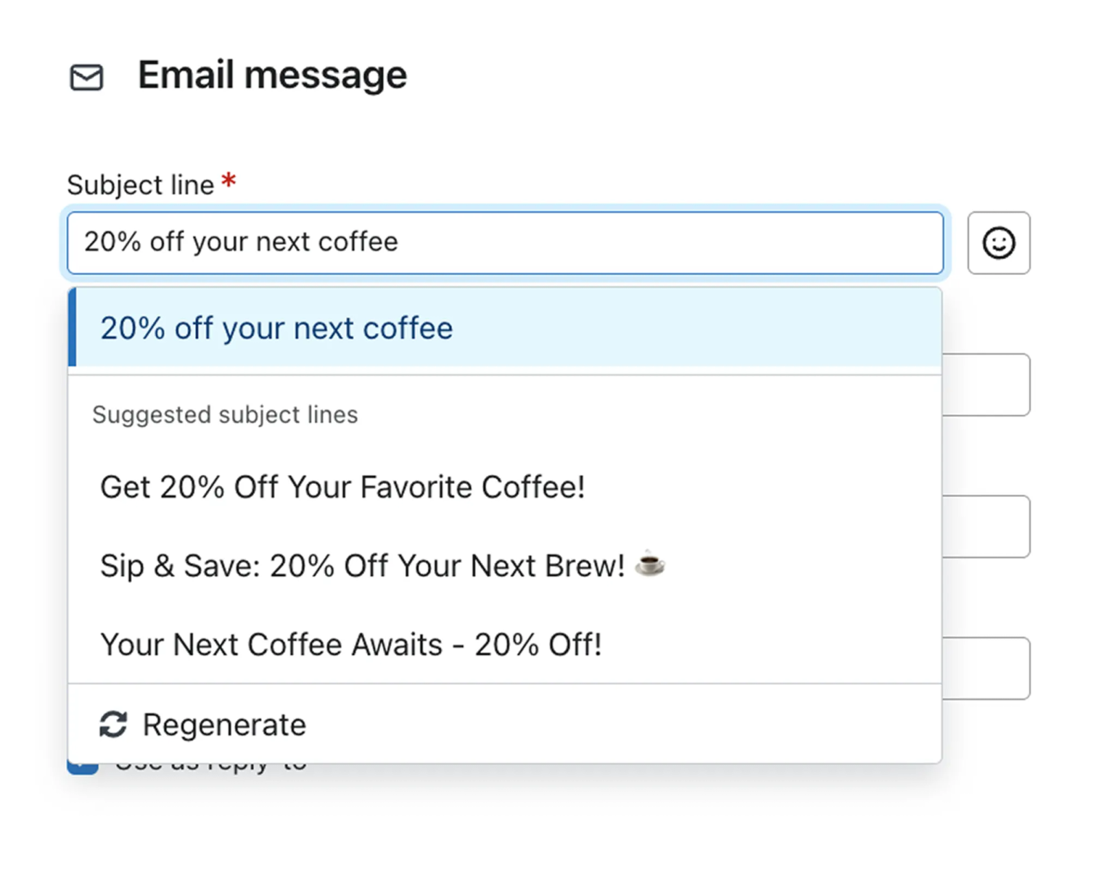 Subject line AI