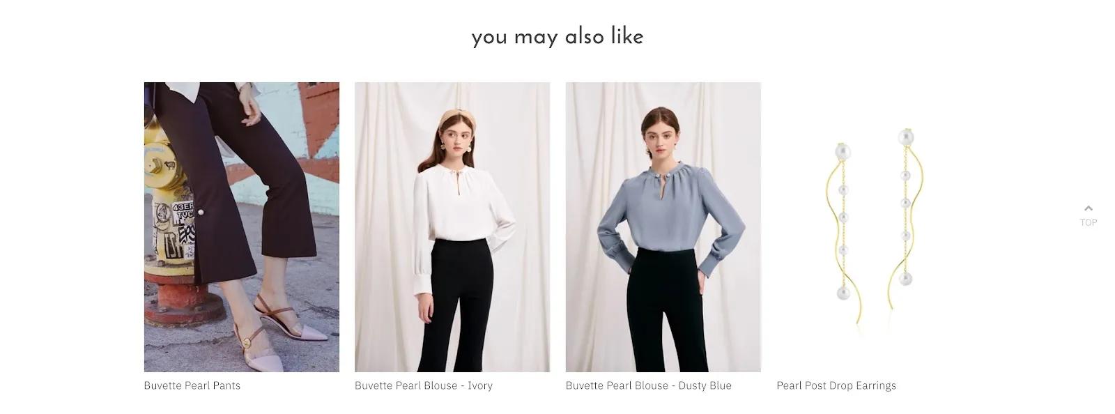 A "you may also like" product block from Petite Studio's website