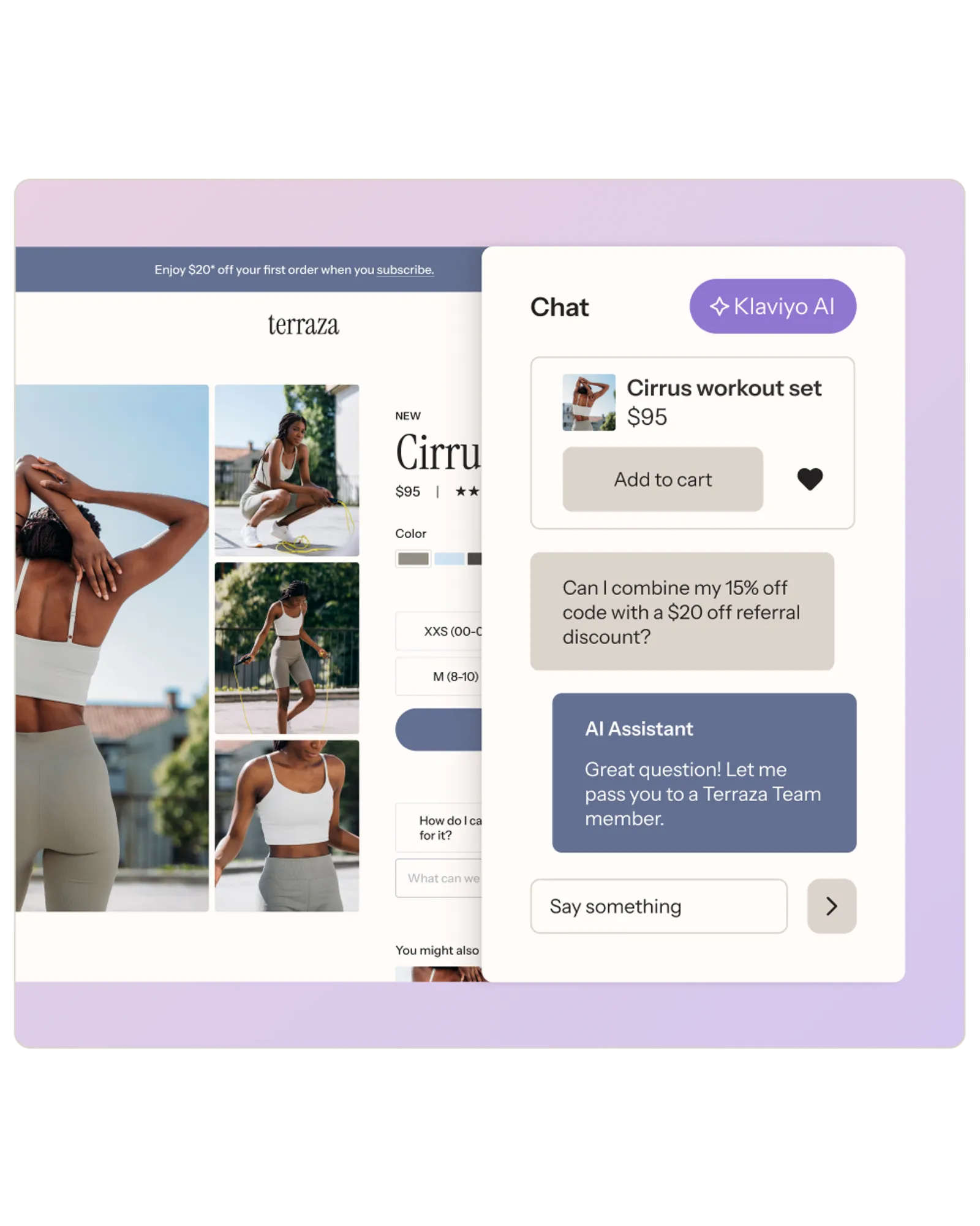 A Customer Agent chat window showing a conversation between the Agent and a customer