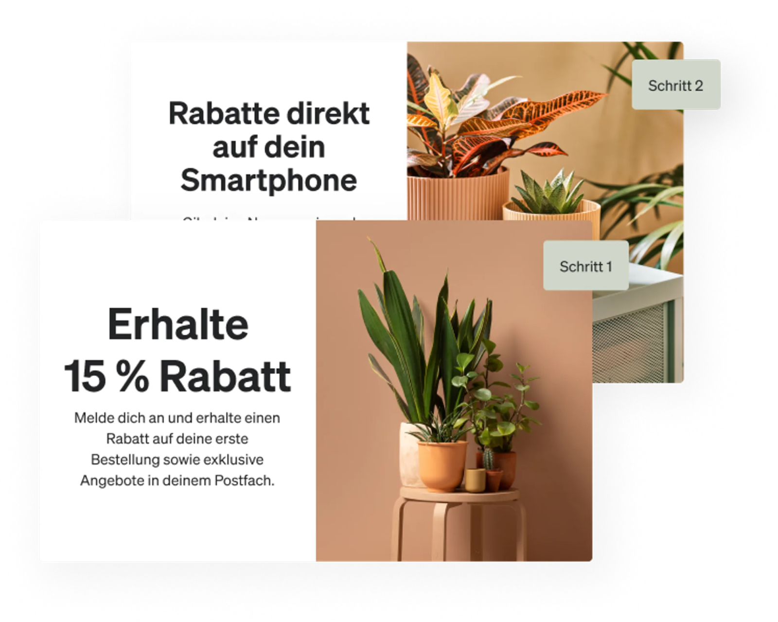 Ein Beispiel für ein mehrstufiges Formular, das die Zustimmung per E-Mail und SMS einholt.