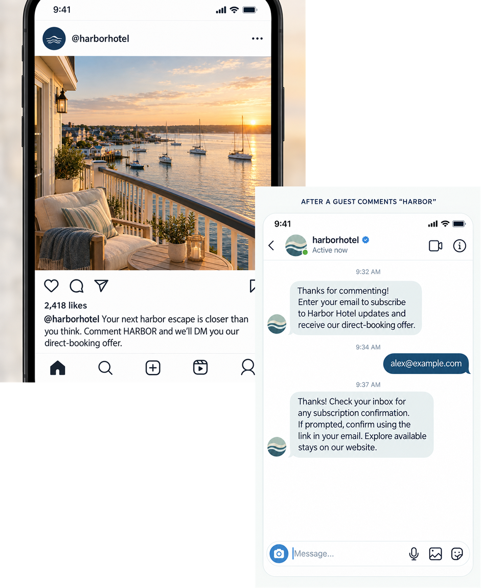 K:Social example for a hotel business
