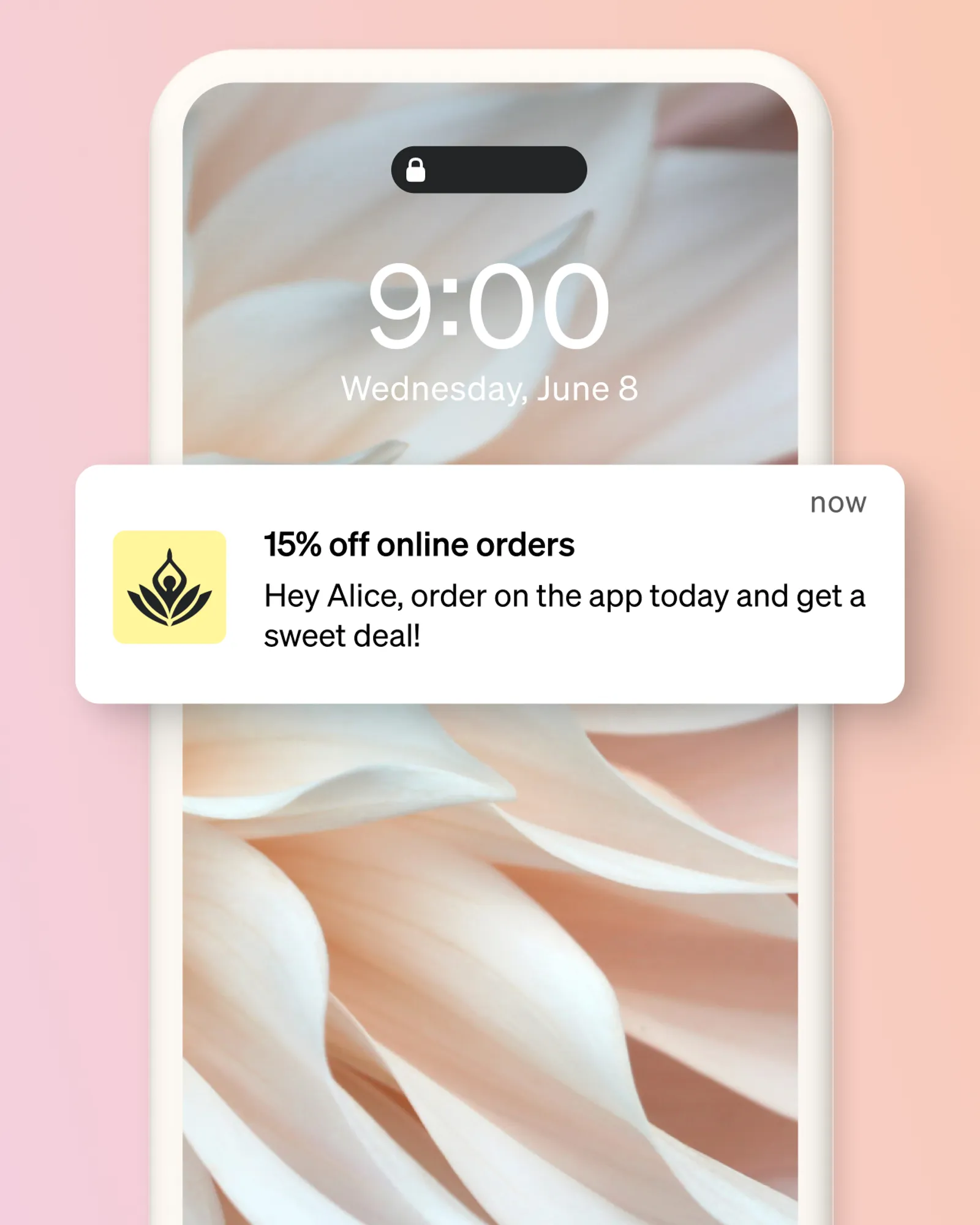 A push notification