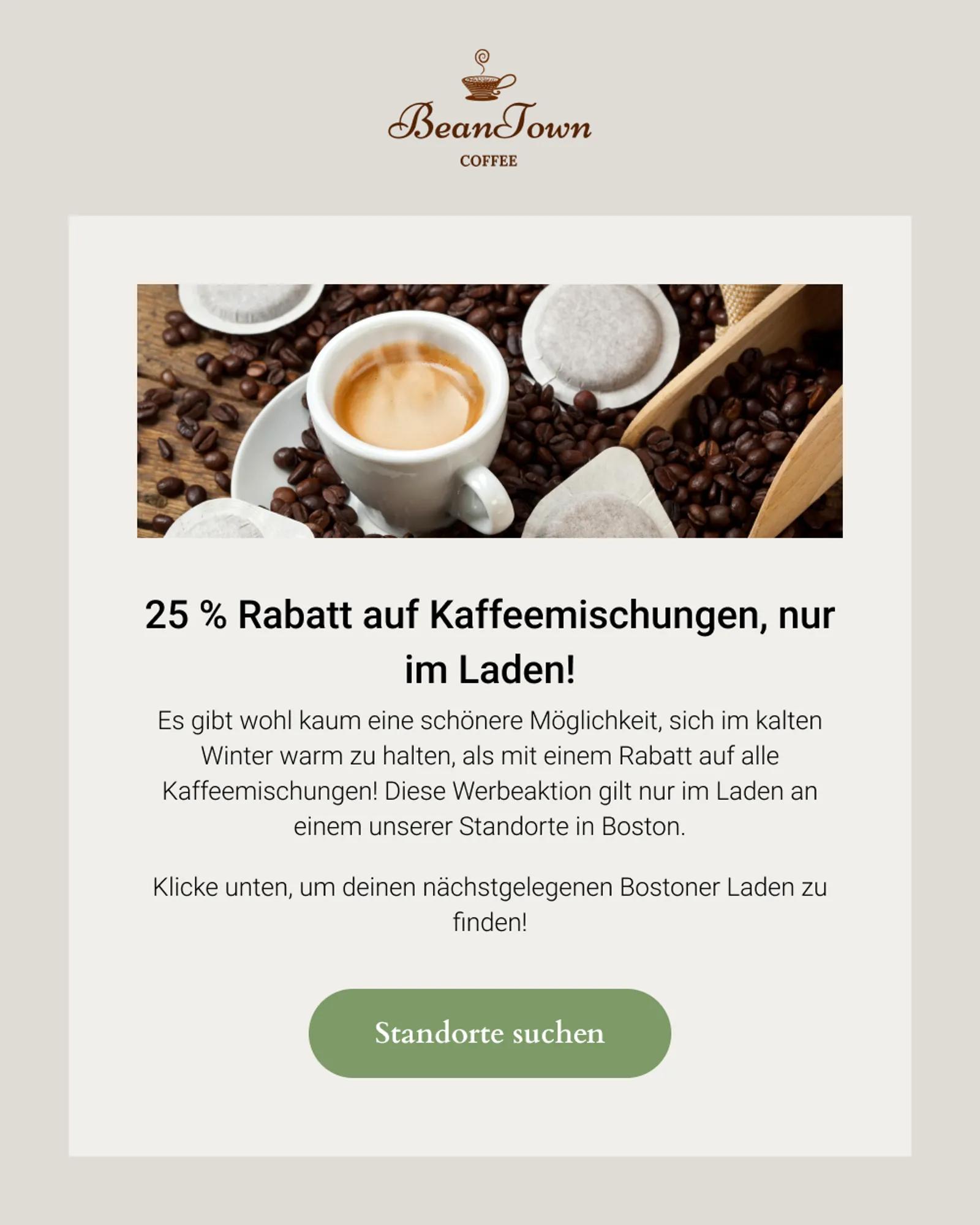 Kampagne für ein standortbezogenes Segment