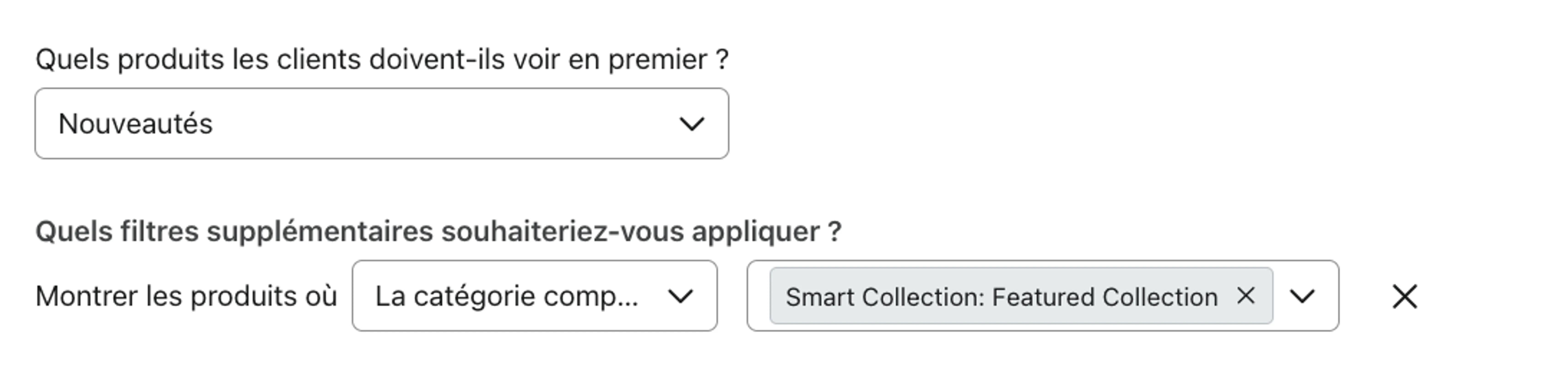 Aperçu de la logique utilisée pour créer le flux Nouvelle collection.
