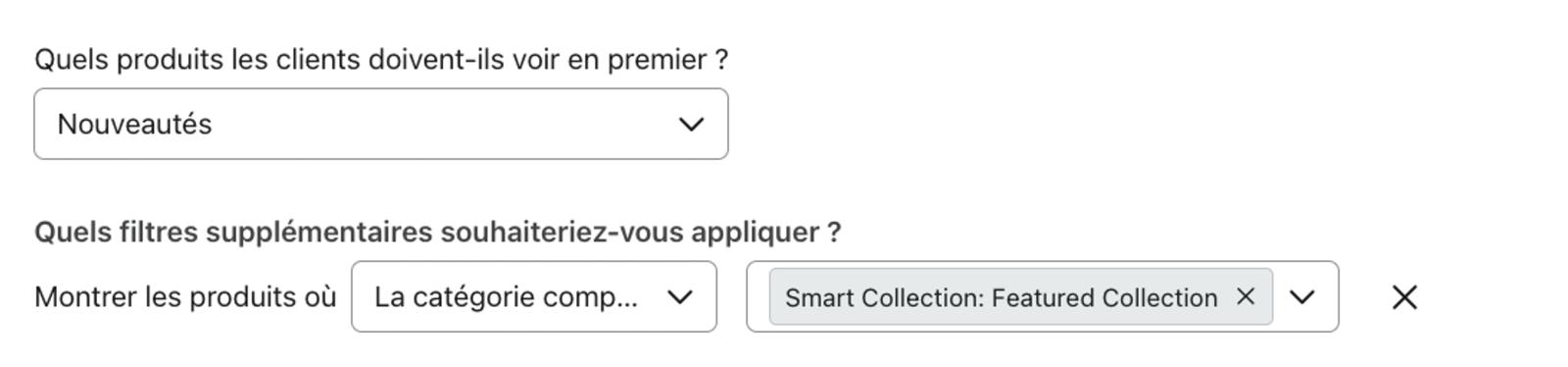 Aperçu de la logique utilisée pour créer le flux Nouvelle collection.