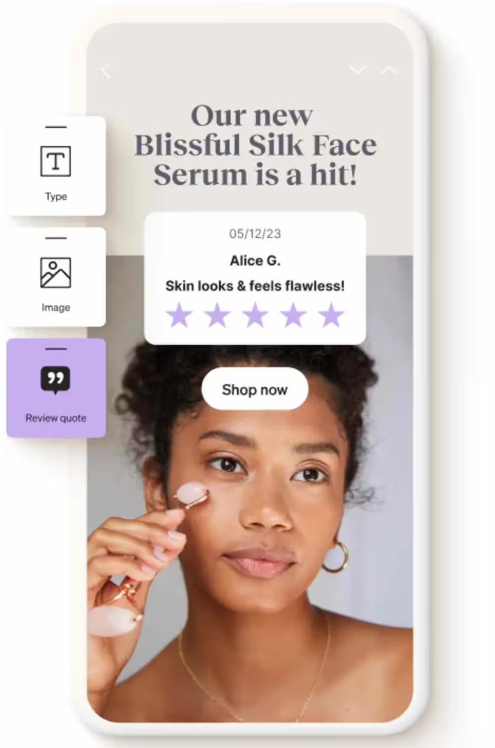 Dynamic review block