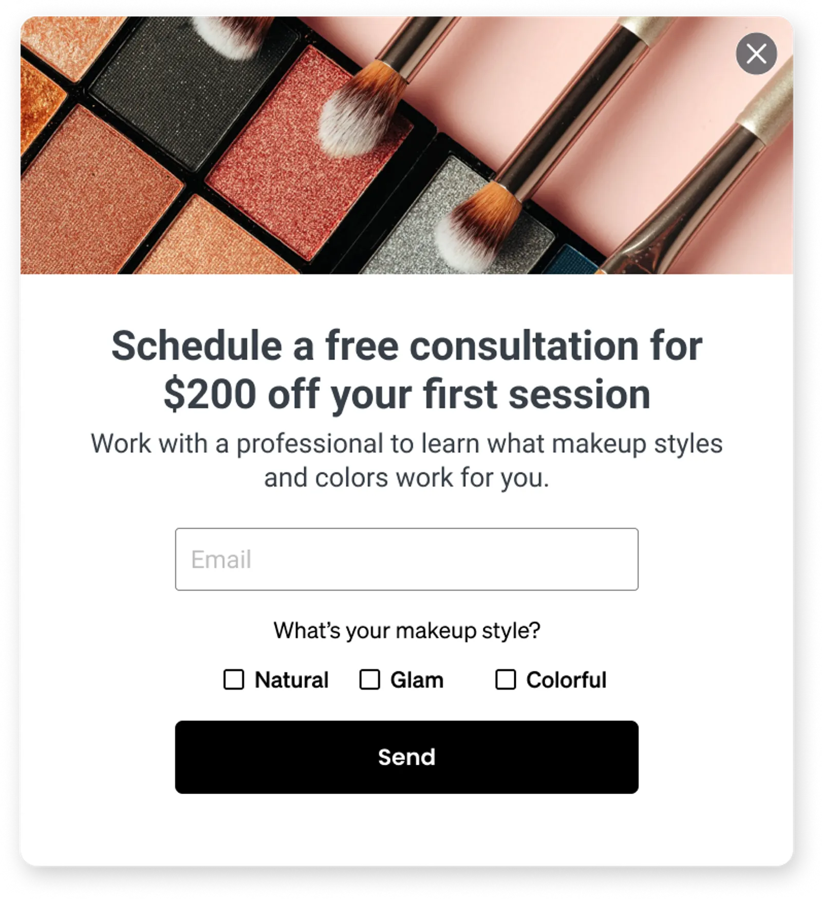 SWAK signup form offering a $200 discount for booking