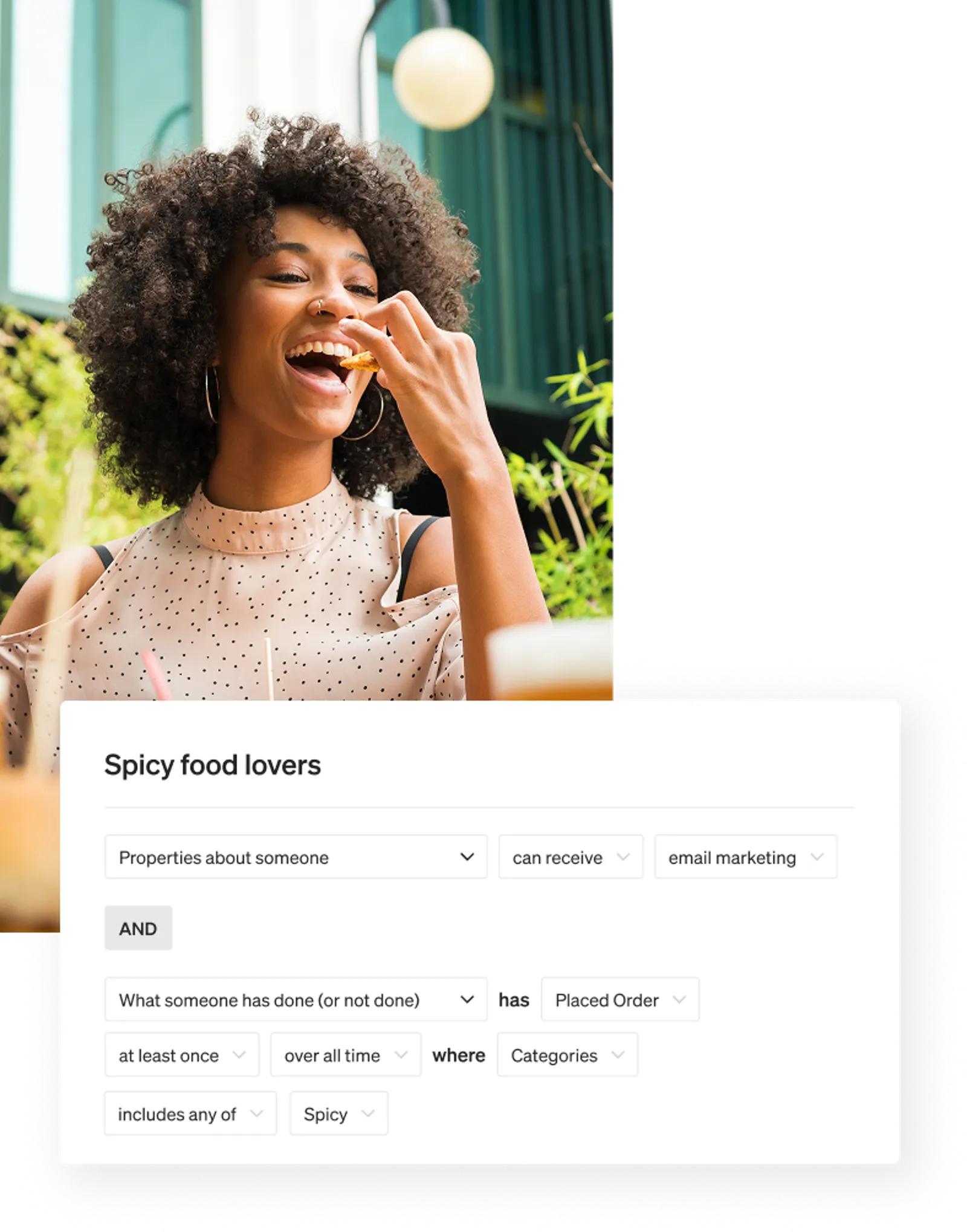 Menu preferences segment
