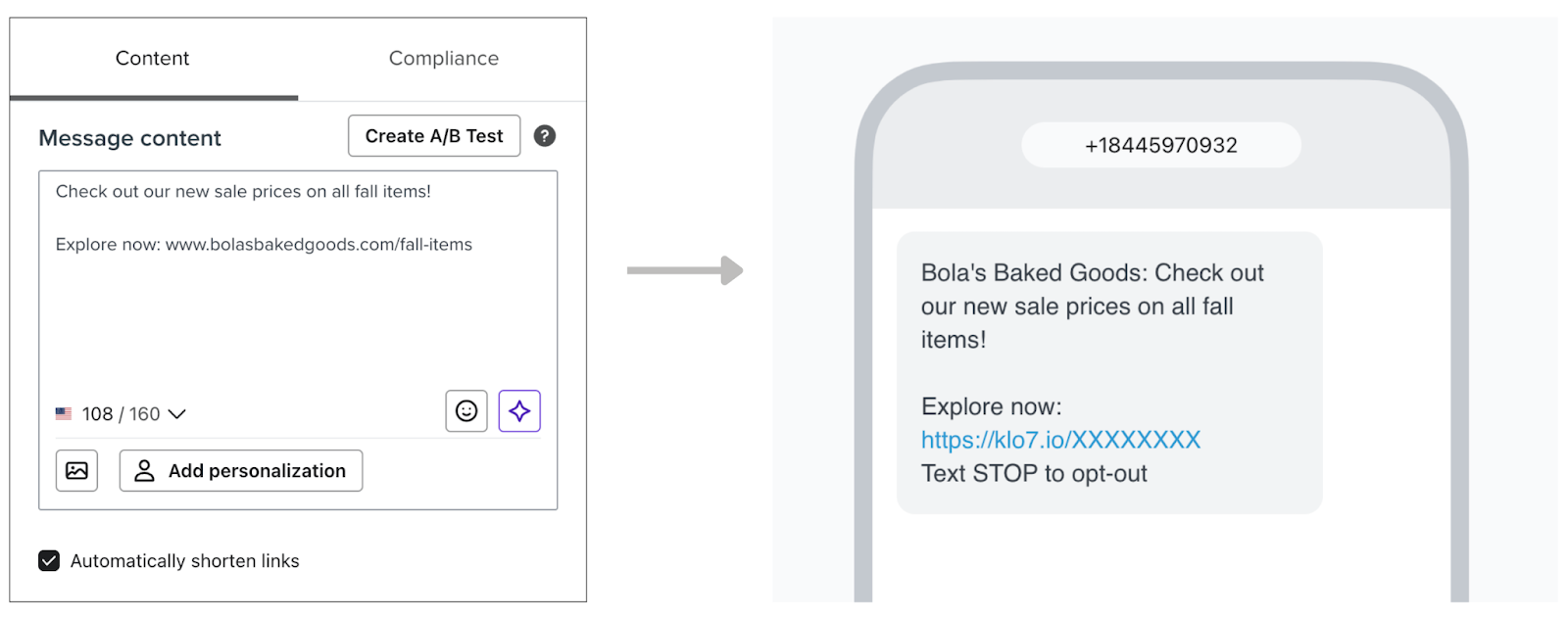 How to shorten links in the Klaviyo campaign editor