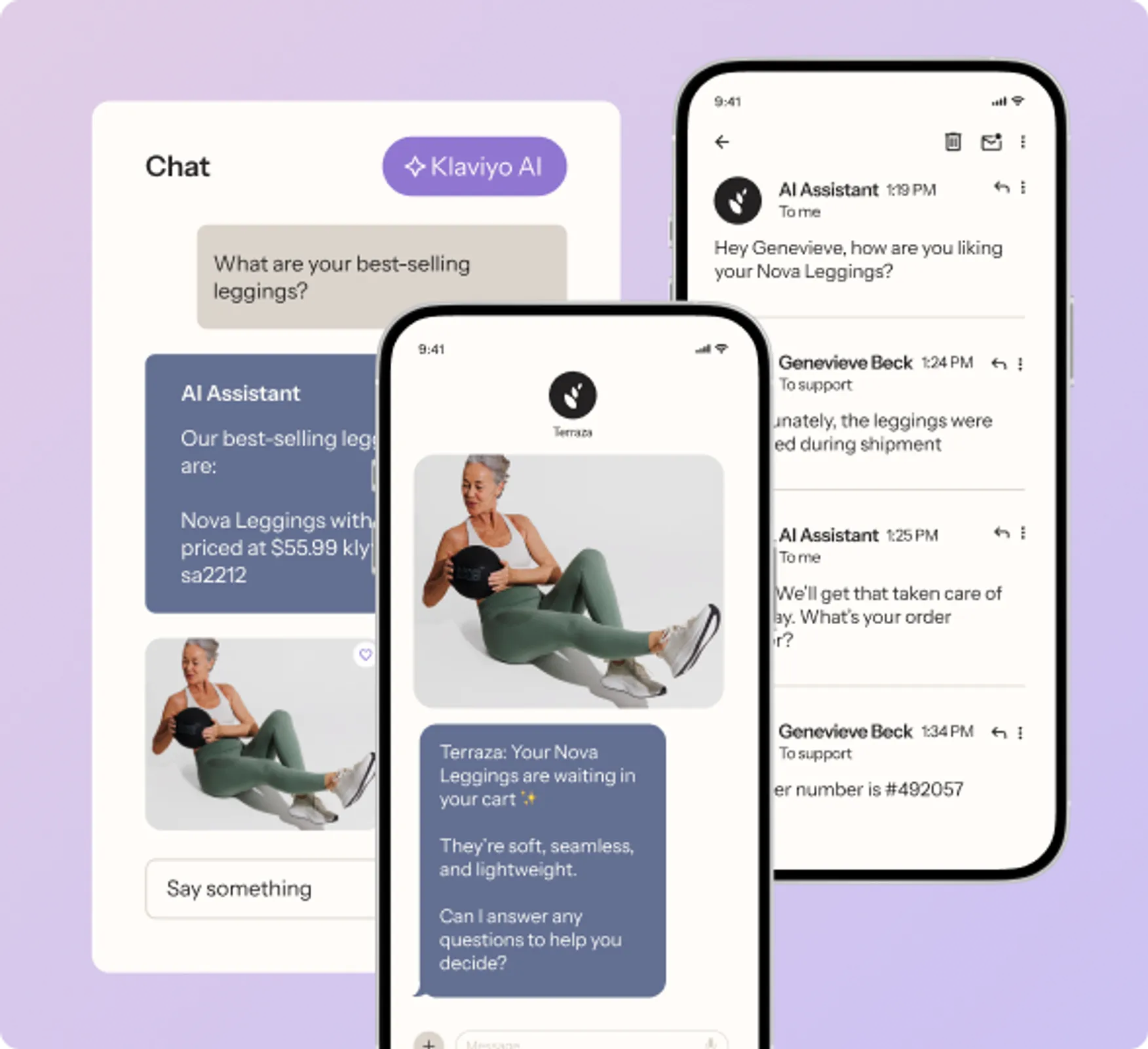 The various Customer Agent enablement options, including chat, text message, and email