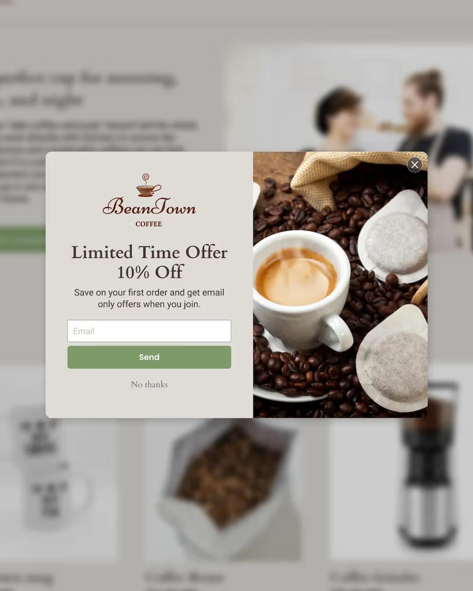 Popup form