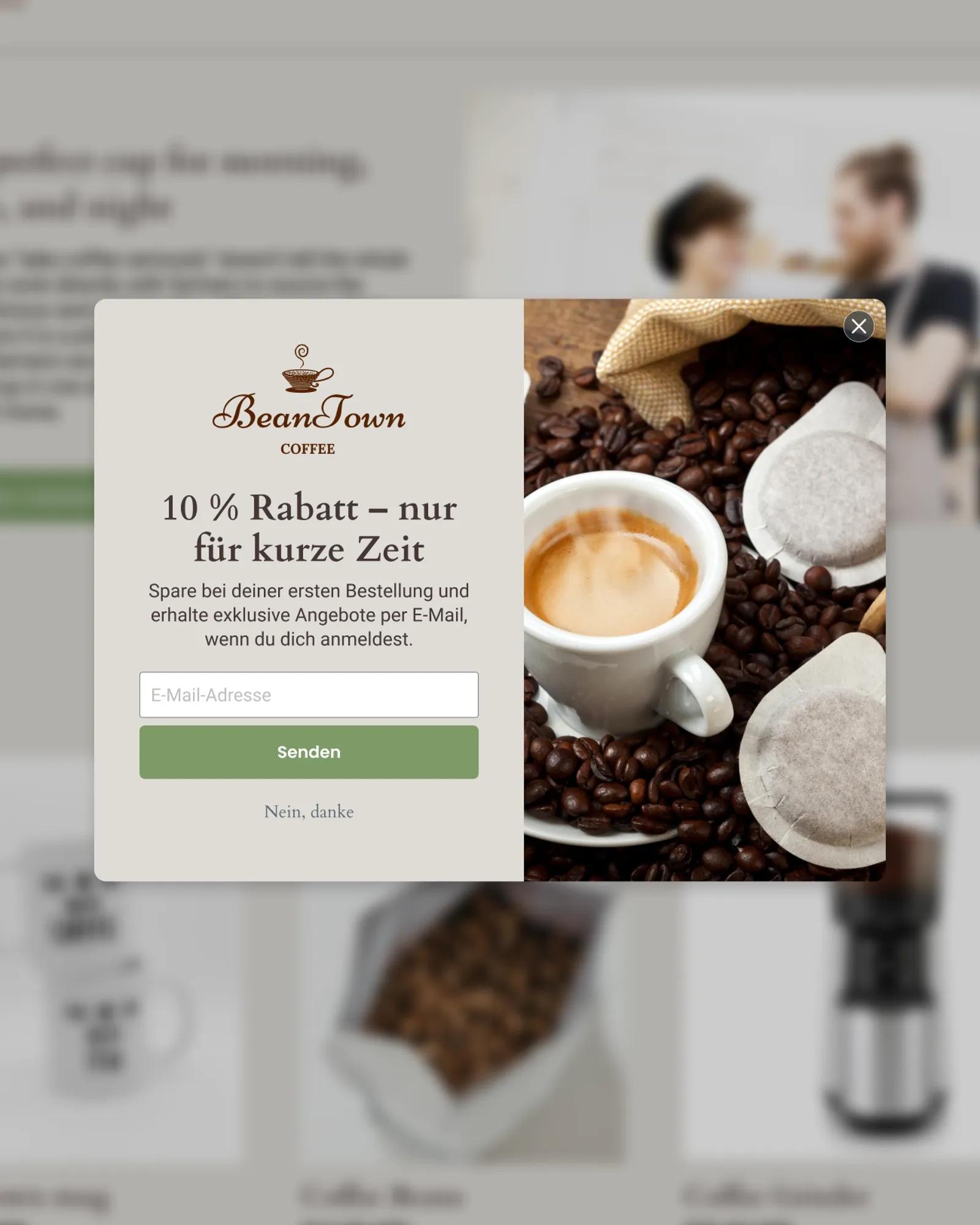 Befristetes Formular mit 10% Rabatt.