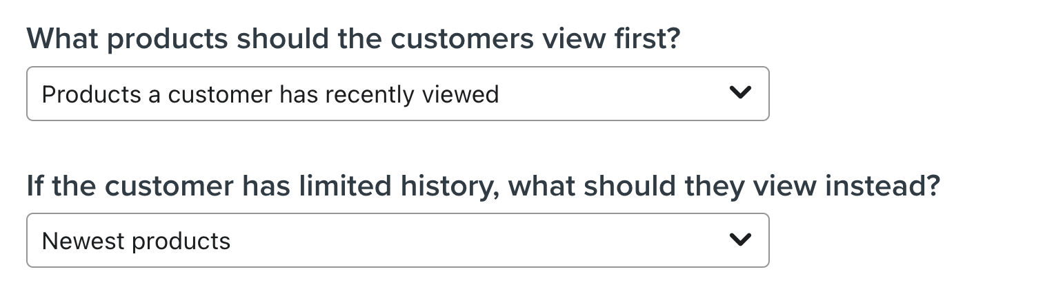 A preview of the logic used to build the Recently viewed feed