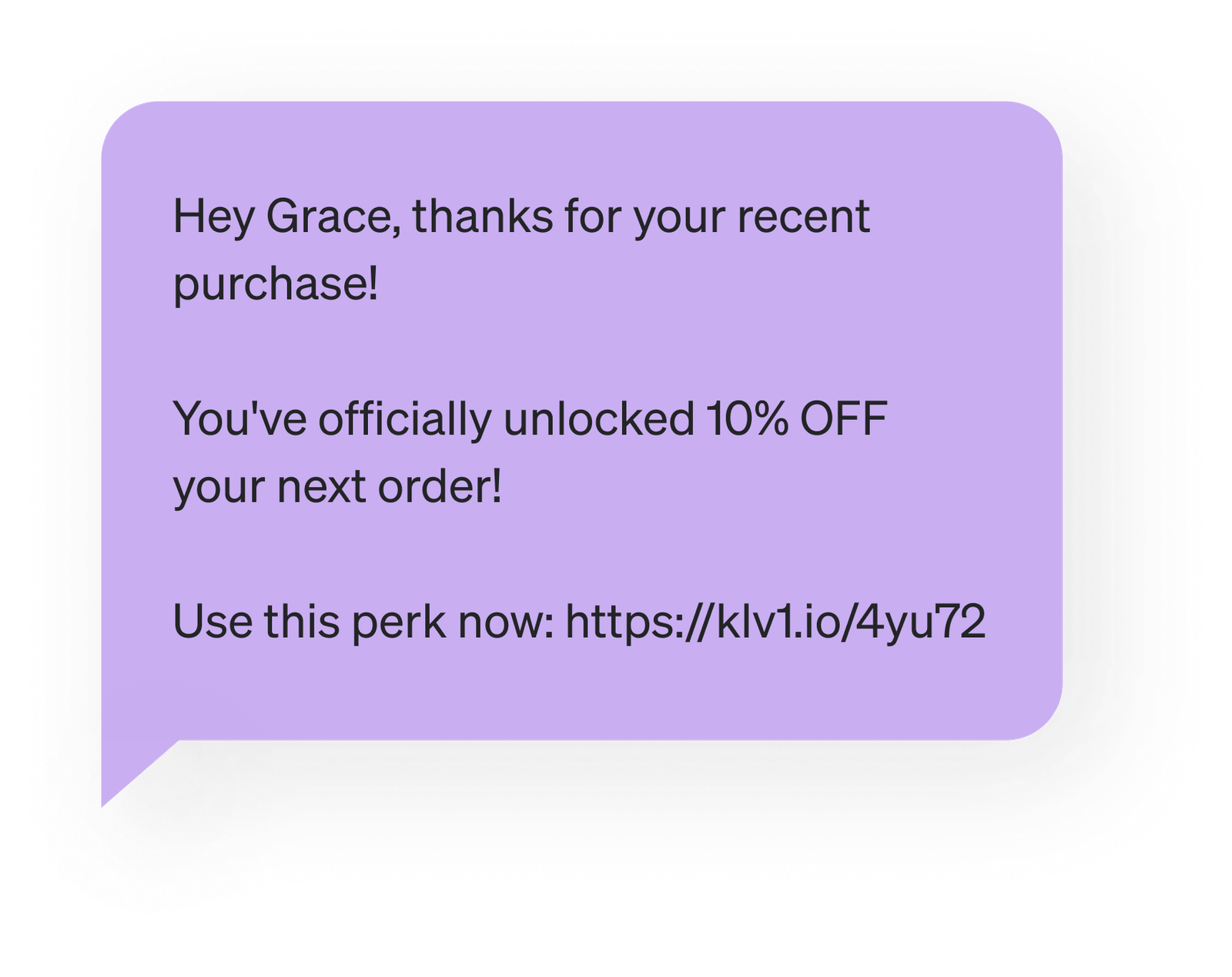VIP flow message