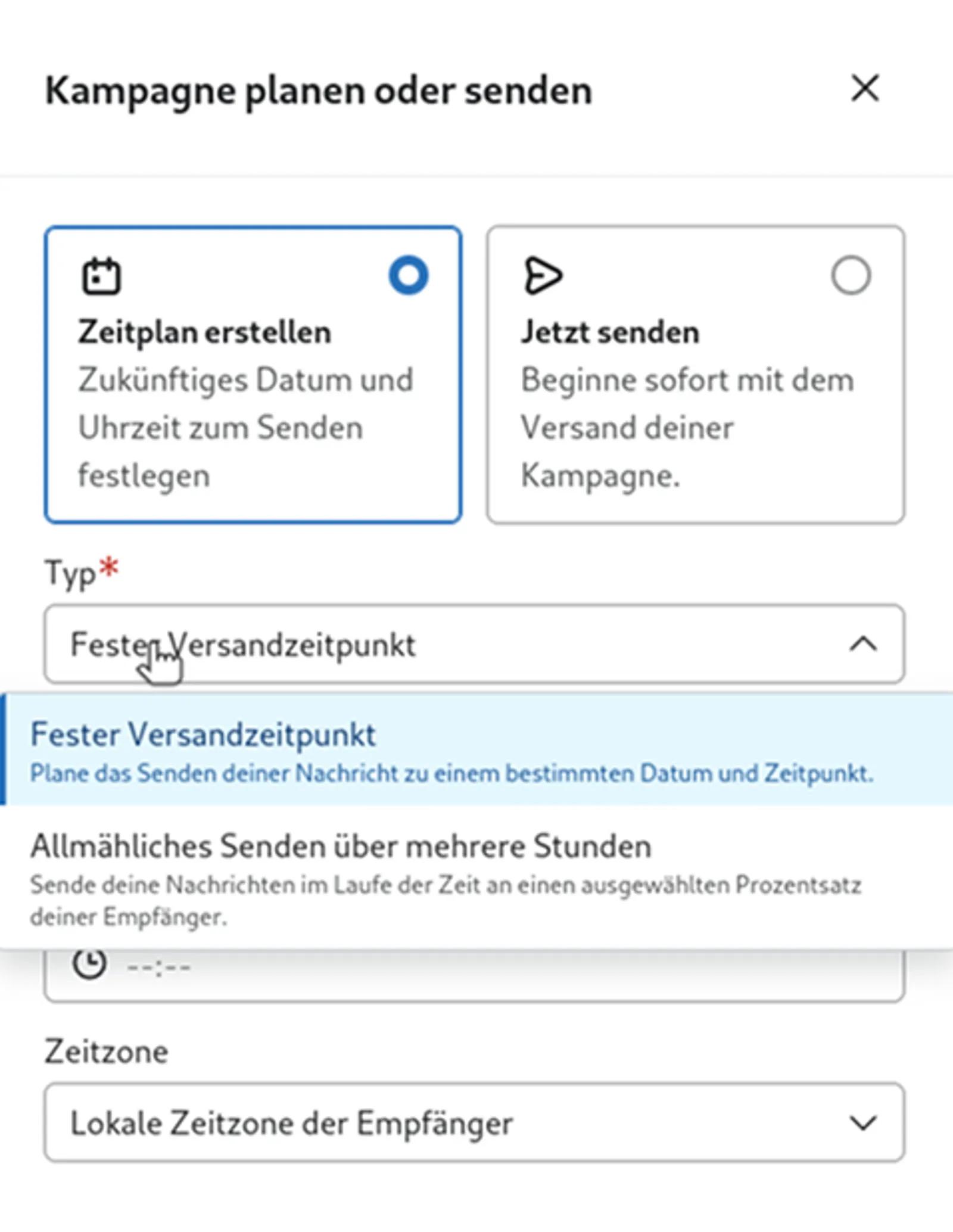 Das Bild zeigt, wie man die Smart Send Time in Klaviyo auswählt.