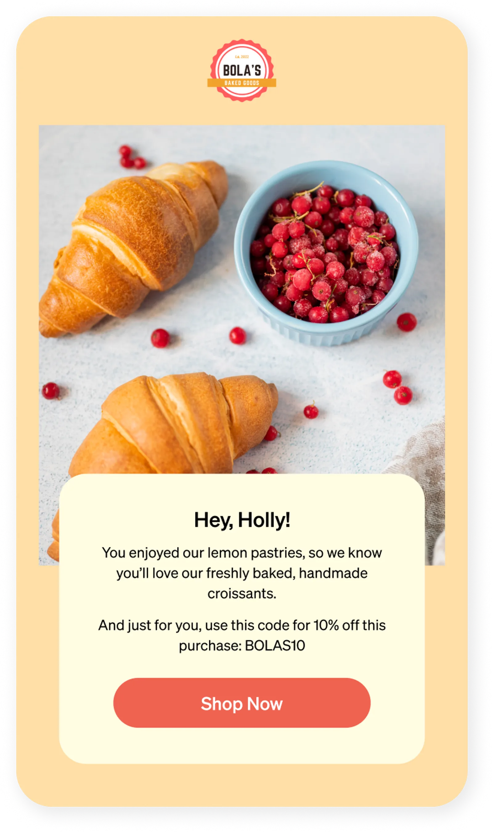 Personalized message